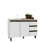 Balcão De Pia Yasmim 120cm Branco