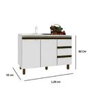 Balcão De Pia Yasmim 120cm Branco