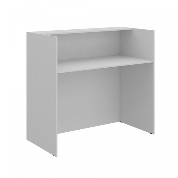 Balcão De Recepção 120cm Web15 Espresso Móveis Cinza