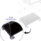 Balcão De Vidro Caixa C/ Mdf Preto 0,50 X 1,40 X 0,30