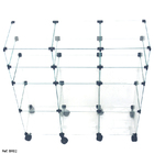 Balcão De Vidro Com Rodízios - 0,90 X 1.00 X 0,30