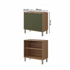 Balcão Divina 80 Cm Para Cozinha Com 2 Portas