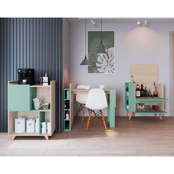 Balcão Drink Para Sala De Estar Cafeteira Bar Be Mobiliário