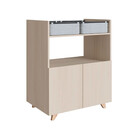 Balcão Drink Para Sala De Estar Com 2 Portas E Cestos Be Mobi