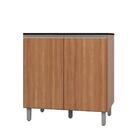 Balcão Duplo 2 Portas Com Tampo Evidence Carvalho Carvalho