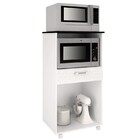 Balcão Duplo Para Forno Duetto Branco Com Linho Branco - Kit'