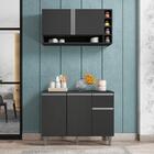 Balcão E Aéreo Miami Cinza Fosco