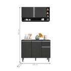 Balcão E Aéreo Miami Cinza Fosco