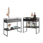 Balcao E Aparador Industriale Paris Preto Onix