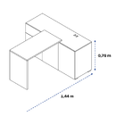 Balcão E Mesa Retrátil Pecan E Freijó 2 Em 1 Brixton - Save S