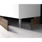 Balcão Em Aço 120cm 2 Portas 2 Gavetas E Tampo Mdp Exclusive