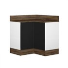 Balcão Em Aço Cozinha Canto 2 Portas E Rodapé Exclusive Itati