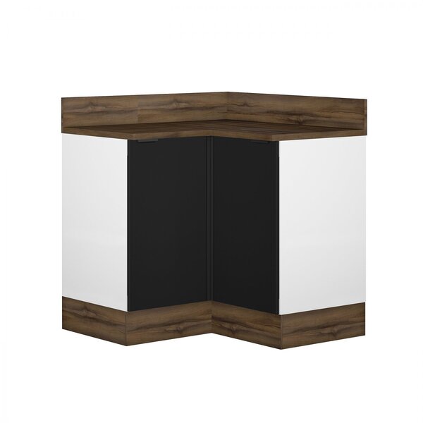 Balcão Em Aço Cozinha Canto 2 Portas E Rodapé Exclusive Itati