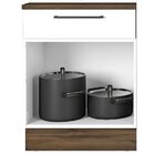 Balcão Em Aço De Cozinha 65cm Com Tampo 1 Porta 1 Gaveta Excl