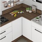 Balcão Em Aço De Cozinha Canto 2 Portas E Rodapé Exclusive  C