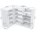 Balcão Em L 97cm Altura Com Caixa Tampo Reto M350.b