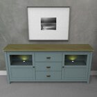 Balcão Em Madeira Maciça Lumière Cinza/pinus Cera