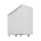 Balcão Em Mdp Com 2 Portas 2 Prateleiras E 4 Pés Com Rodízios