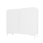 Balcão Em Mdp Com 2 Portas E 2 Prateleiras Brv Móveis