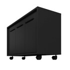 Balcão Em Mdp Com 3 Portas 1 Prateleira E 4 Pés Com Rodízios