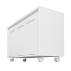 Balcão Em Mdp Com 3 Portas 1 Prateleira E 4 Pés Com Rodízios