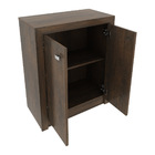 Balcão Escritório Com 2 Portas Multimóveis Cr25013 Rustico