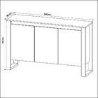 Balcão Escritório Com 3 Portas Multimóveis Cr25044 Nogal