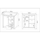 Balcão Escritório Multimóveis Cr25021 Branco