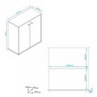 Balcão Escritório Multiuso 2 Portas Multimóveis Cr25072 Casta