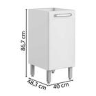 Balcão Evidence Aço 1 Porta 7017 Branco - Bertolini