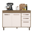 Balcão Flex Com 3 Portas E 2 Gavetas Sem Tampo Barcelona Cor