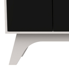 Balcão Flora 04 Portas Preto E Off White - D'rossi