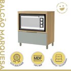 Balcão Forno 1 Gaveta Com Caixa Organizadora 80cm  100% Mdf M