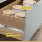 Balcão Forno 1 Gaveta Com Caixa Organizadora 80cm  100% Mdf M