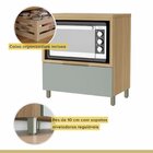 Balcão Forno 1 Gaveta Com Caixa Organizadora 80cm  100% Mdf M