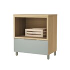 Balcão Forno 1 Gaveta Com Caixa Organizadora 80cm  100% Mdf M