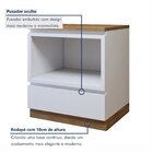 Balcão Forno 1 Gaveta Com Rodapé 70 Cm 100% Mdf Rainha Branco