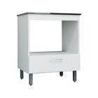 Balcão Forno Com Tampo 86,5cm X 70cm X 53,5cm Branco