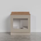 Balcão Forno De Embutir 80cm Com Tampo E Rodapé Ipanema Cabec