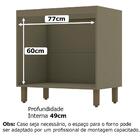 Balcao Forno De Embutir Com Tampo Mdf Evy Ci85 C904 Henn