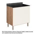 Balcão Forno De Embutir Kali Premium Com Tampo Mdf 15mm - Nic