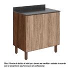 Balcão Forno De Embutir Kali Premium Com Tampo Mdf 15mm - Nic