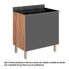 Balcão Forno De Embutir Kali Premium Com Tampo Mdf 25mm - Nic