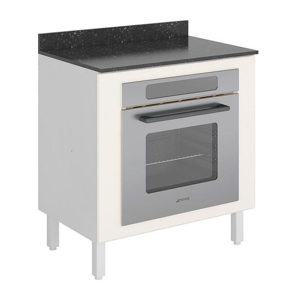 Balcão Forno De Embutir Kali Premium Com Tampo Mdf 25mm - Nic