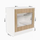 Balcão Forno De Embutir Sem Tampo Com Rodapé Ipanema Cabecasa