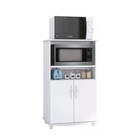 Balcao Forno E Microondas Branco Cor Branco Premium - Estilo