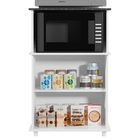 Balcão Forno Micro-ondas Lia 2 Portas Branco