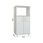 Balcão Forno/microondas 2 Portas Branco