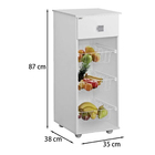 Balcão Fruteira 1 Gaveta Monalisa Branco Ajl Móveis