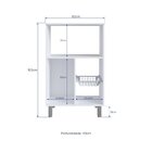 Balcão Fruteira 1 Porta 1 Cesta Branco